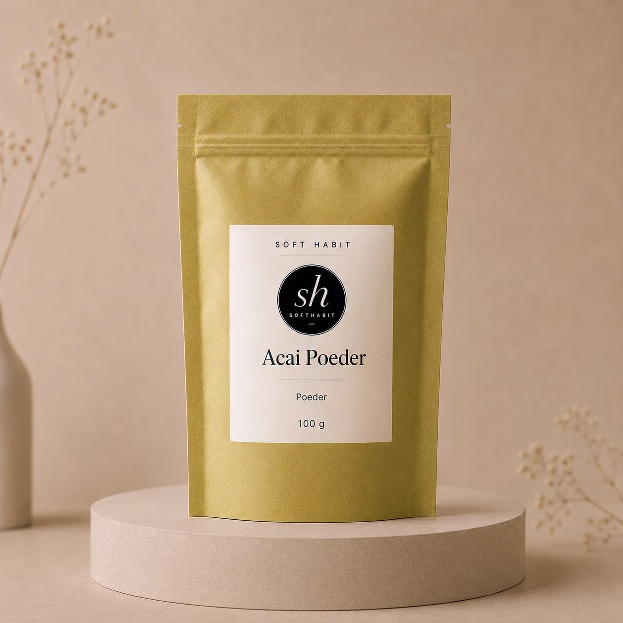 Soft Habit Acai Poeder Wateroplosbaar 100 G 1