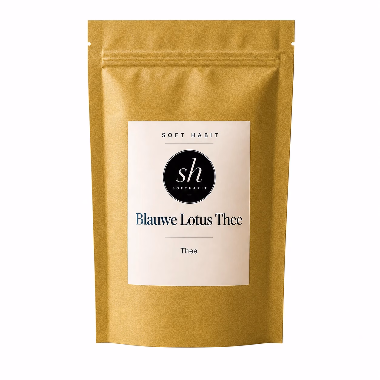 Soft Habit Blauwe Lotus Thee op een witte achtergrond