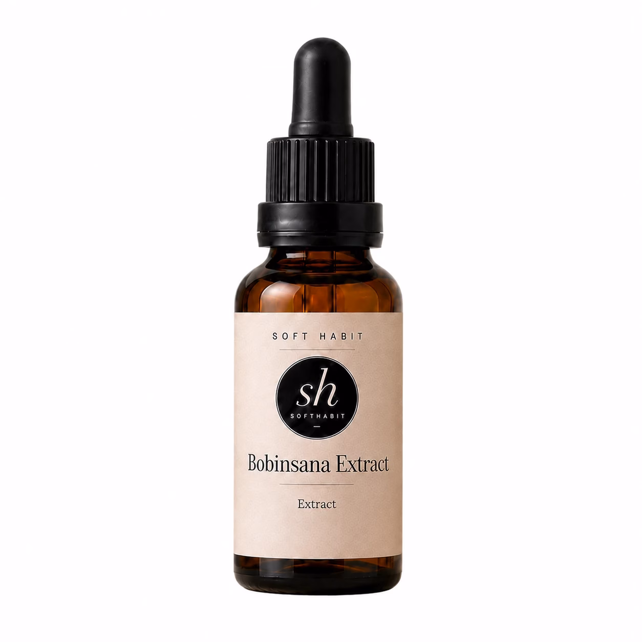 Soft Habit Bobinsana Extract op een witte achtergrond