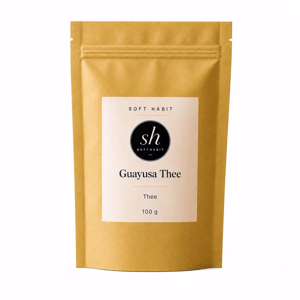 Soft Habit Guayusa Thee op een witte achtergrond