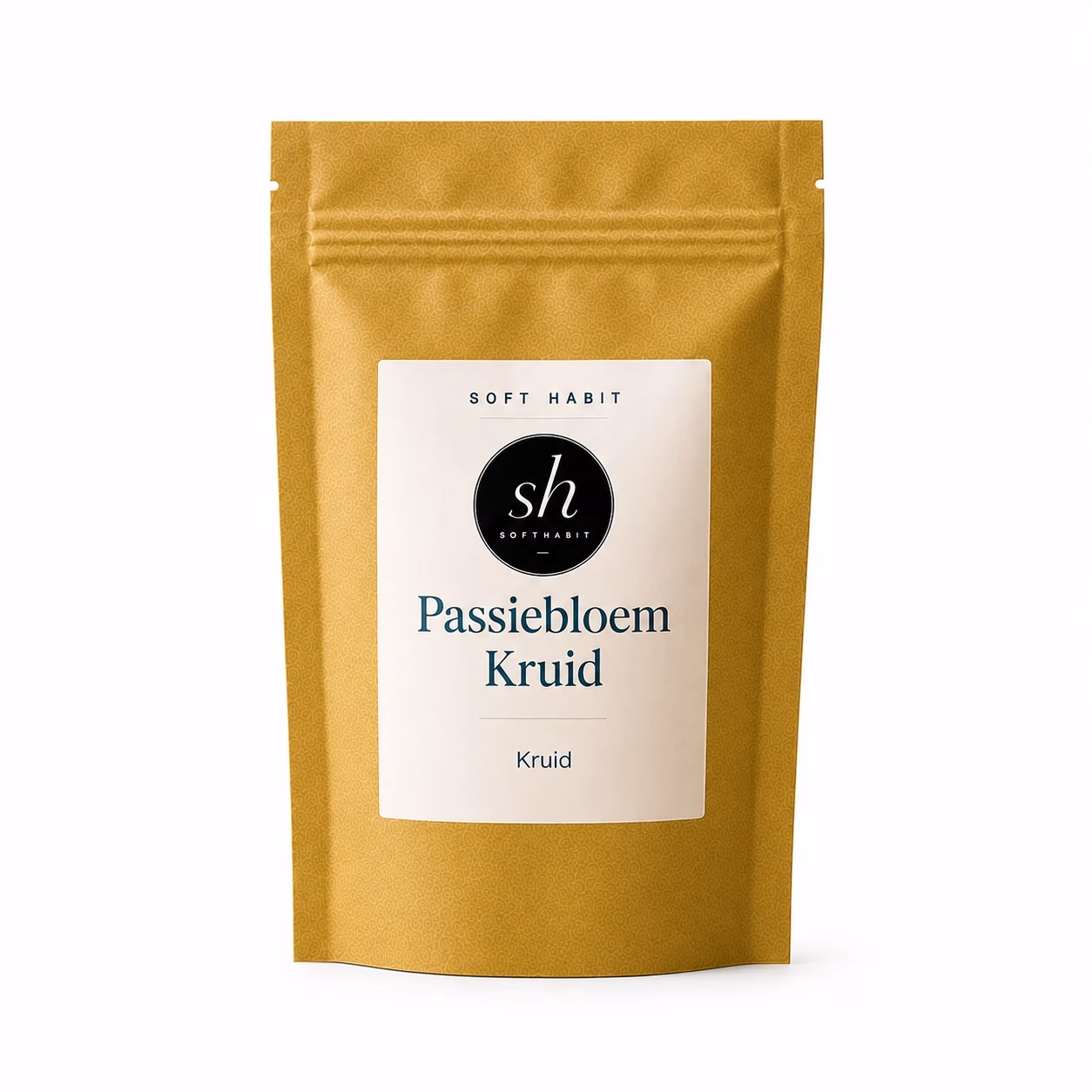 Passiebloem Kruid van Soft Habit op een witte achtergrond