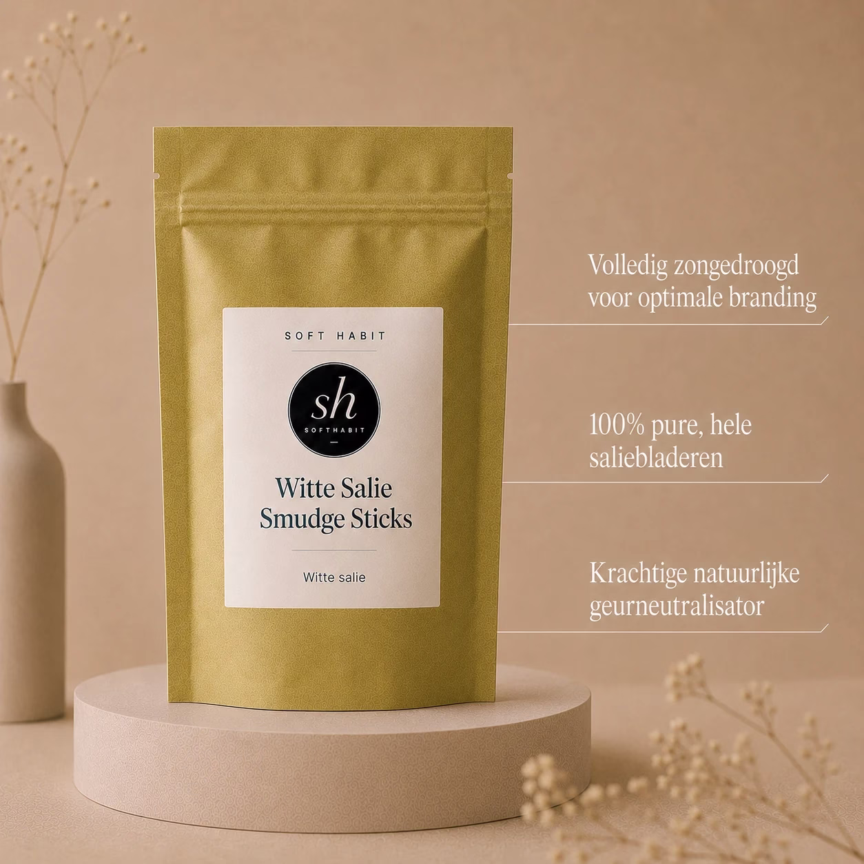 Soft Habit Witte Salie Smudge Sticks White Sage 2